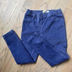 BODEN Girls Corduroy Pull On Corduroy Chino Skinny Pants in Blue Purple Sz 7